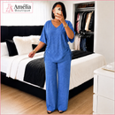Conjunto Serena – Elegância Ajustável com Calça Pantalona