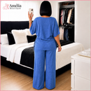 Conjunto Serena – Elegância Ajustável com Calça Pantalona