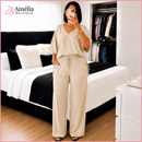 Conjunto Serena – Elegância Ajustável com Calça Pantalona