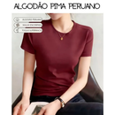 Kit com 5 Blusinhas Femininas em Malha Peruana Encorpada | Conforto & Estilo