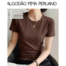 Kit com 5 Blusinhas Femininas em Malha Peruana Encorpada | Conforto & Estilo