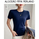 Kit com 5 Blusinhas Femininas em Malha Peruana Encorpada | Conforto & Estilo