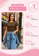 Kit com 4 Blusas Femininas Suplex | T-Shirt Básica, Casual e Versátil