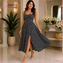 Vestido Midi Floral Romântico com Alças e Elastex Cruzado