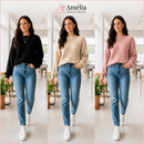 Kit 3 Suéteres Femininos em Modal – Conforto e Elegância