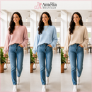 Kit 3 Suéteres Femininos em Modal – Conforto e Elegância