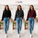 Kit 3 Suéteres Femininos em Modal – Conforto e Elegância