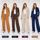 Kit com 4 Conjuntos Femininos de Inverno em Malha Ribana | ÚLTIMAS UNIDADES