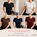 Leve 5 Blusinhas Femininas de Malha Peruana | Conforto e Elegância